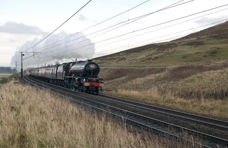 Princess Elizabeth: Not my best effort - should have waited for another second or two, but 6201 near to Wandell on its way south on 13 November Photo of Princess Elizabeth