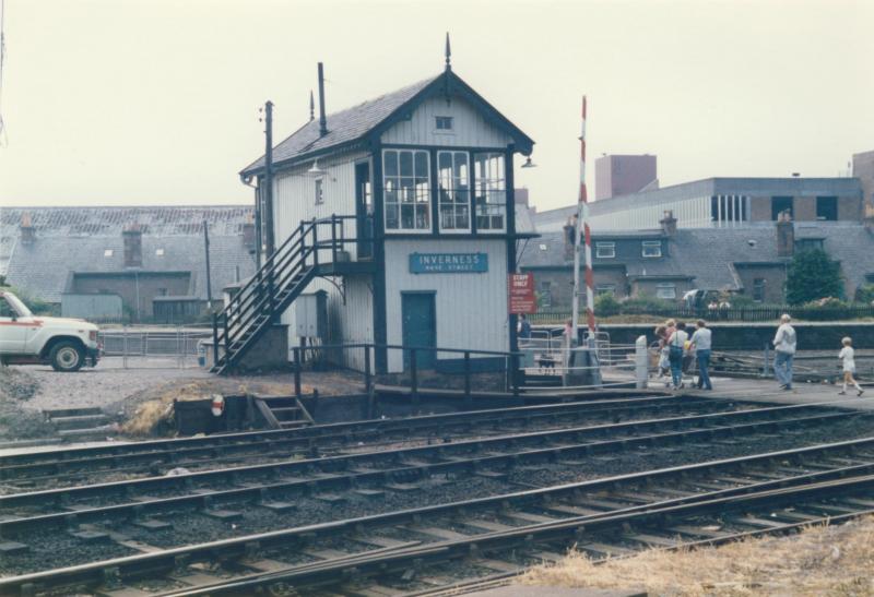 Inverness Rose St Signal Box: Inverness Rose St Signal Box (28.06.86) Photo of Inverness Rose St Signal Box