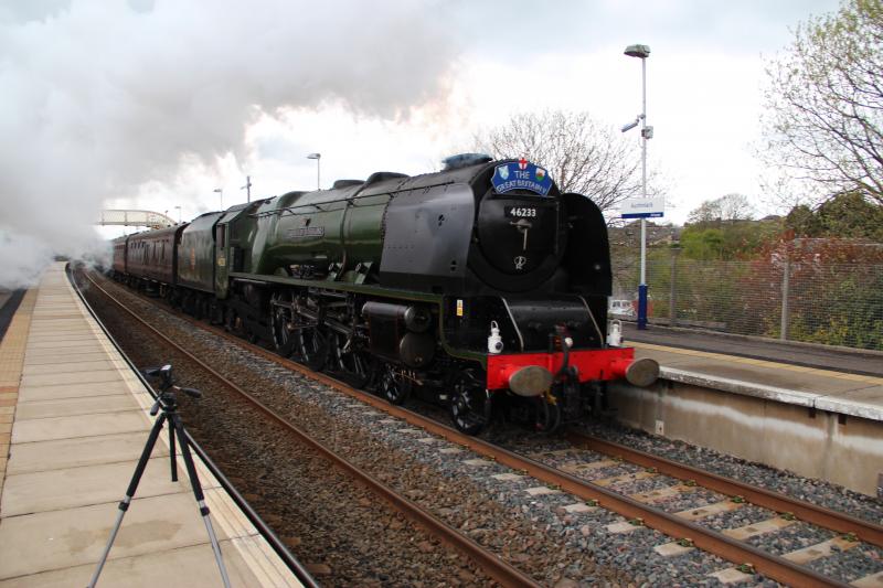 Great Britain V: Duchess of Sutherland at auchinleck 1205pm 26-04-12 Photo of Great Britain V
