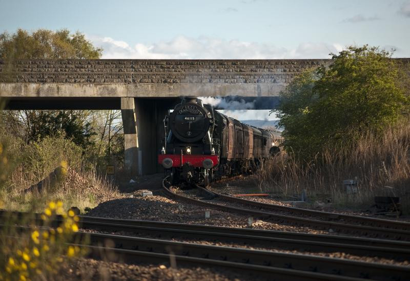 Scots Guardsman : 46115 coming through Dalmeny Junction on this evenings SRPS railtour Photo of Scots Guardsman