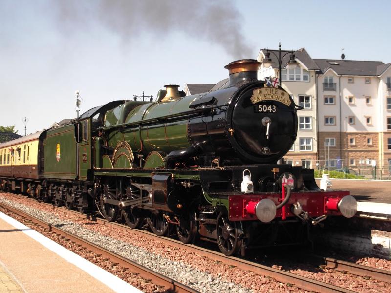 Castle in Stirling: Castle steam loco visits Stirling on 27th May 2012. Photo of Castle in Stirling