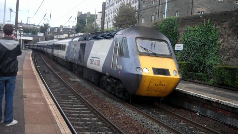 East Coat Diversion : East Coast HST passes through Haymarket on it's was to London Kings X via Carlisle on 15th September 2012 Photo of East Coat Diversion