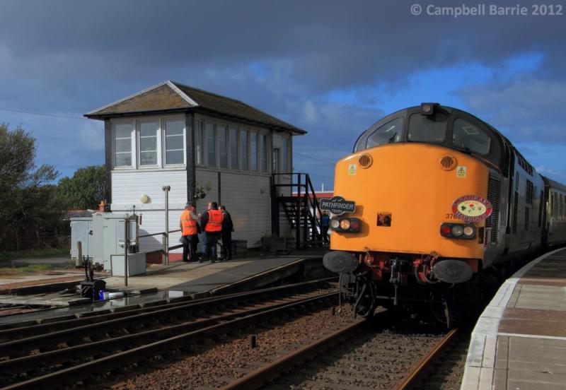 1Z45 at Girvan: DRS 37608 heads 1Z45 Pathfinder Tours Photo of 1Z45 at Girvan