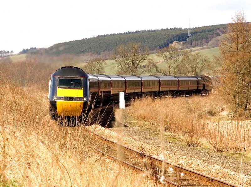 Highland Chieftain: Diverted via Bridge of Earn. Photo of Highland Chieftain