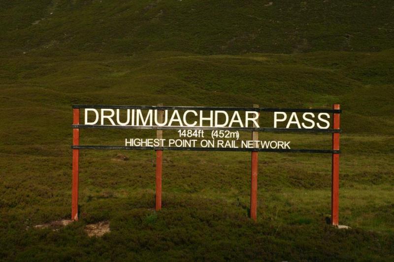 Druimuachdar Summit Board: Location - OUTSIDE the fence Photo of Druimuachdar Summit Board