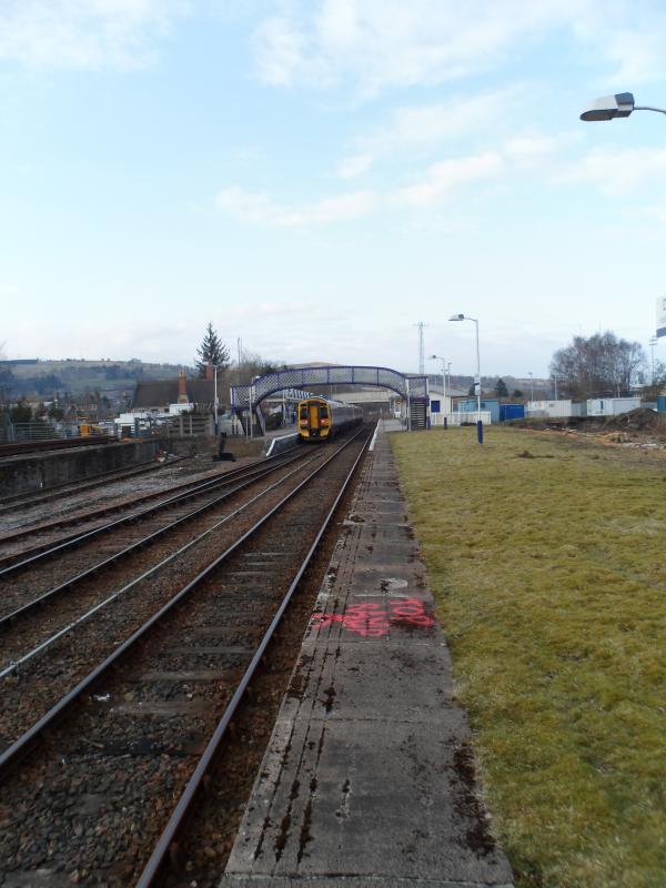 Works on the disused platform side at Dingwall: Photo of Works on the disused platform side at Dingwall