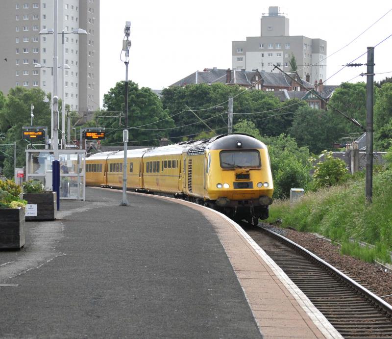 43014 @ Shawlands: 43013 Leads the NMT through Shawlands Station on a Newton to Glasgow Central Run. Tue 25/06/13 Photo of 43014 @ Shawlands