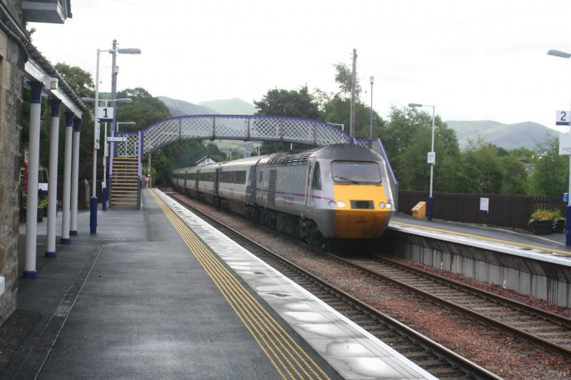 Inverness Bound: 43206 sails through Blair Atholl on its way north on the 29 July 2013 Photo of Inverness Bound