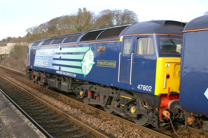 47802: 47802 at Barrhead at the head of the 1Z46 Easter Highlander to Ayr on 23-03-08 Photo of 47802