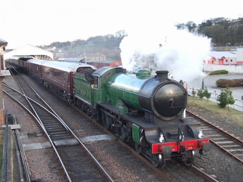 246 Royal Scotsman!: 246 Morayshire on the Royal Scotsman gets the right away from Bo'Ness! Photo of 246 Royal Scotsman!