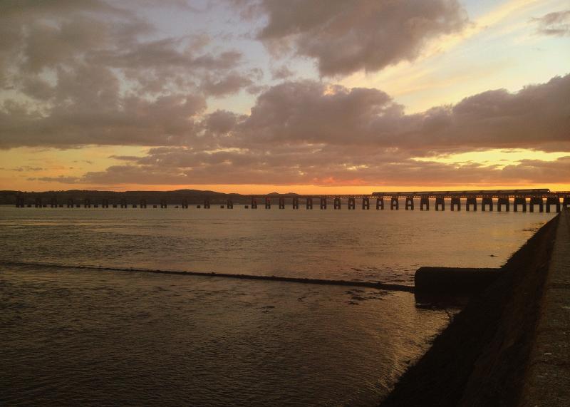 HST Tay Bridge Sunset: Photo of HST Tay Bridge Sunset