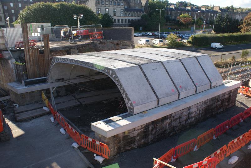 Span 5 at Shore Road has some Con-arch sections in place today: Span 5 at Shore Road has 5no internal Con-arch sections in place today. 10.09.13 Photo of Span 5 at Shore Road has some Con-arch sections in place today