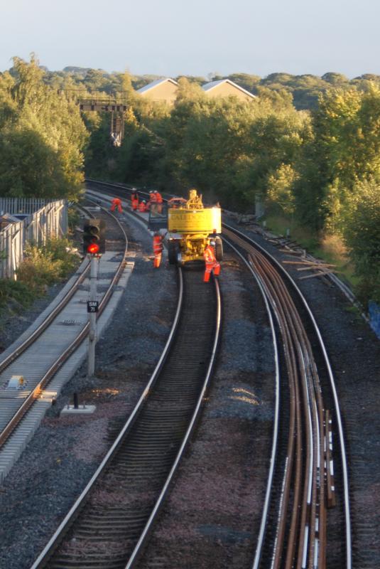 The Up Main has been relaid at Stirling: The Up Main has been relaid at Stirling. 15.09.13 Photo of The Up Main has been relaid at Stirling