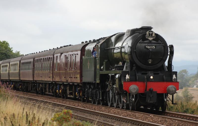Ryder cup Special: The Guardsman heading for Perth having delivered its passengers . Photo of Ryder cup Special