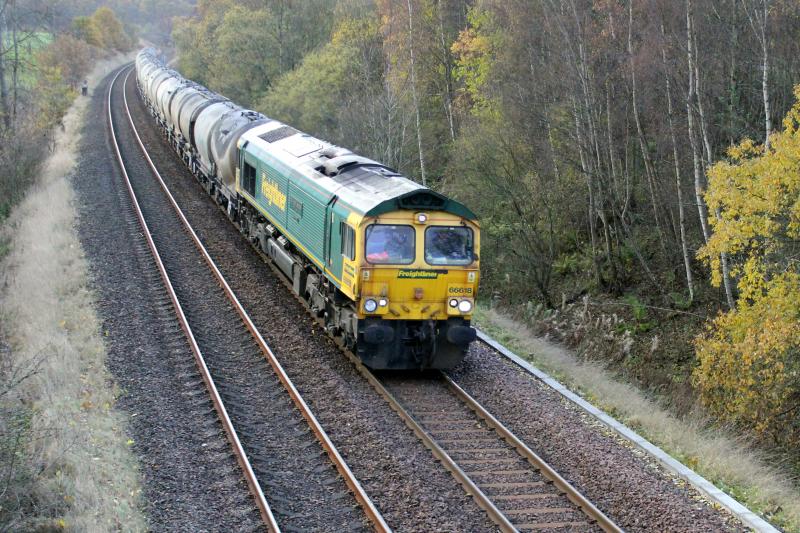 6H51_Oxwellmains_Inverness_21/11: 66618 on a cold and frosty morning Photo of 6H51_Oxwellmains_Inverness_21/11