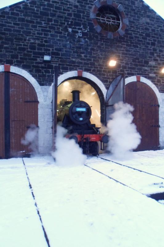Ready For The First Santa Special: 46512 prepared for the Santa Specials at Strathspey Railway. Photo of Ready For The First Santa Special