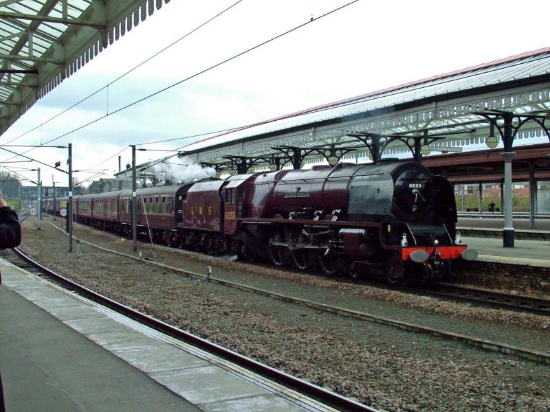 6233: Also at York 120408 was Duchess of Hamilton on a Leicester to Scarborough working Photo of 6233
