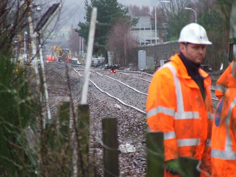 Hilton Branch renewal before tamper: If anybody was in any doubt about the value of a tamper, here is a picture of the renewed line at the Hilton Branch in Ladybank before the tamper got there. Photo of Hilton Branch renewal before tamper