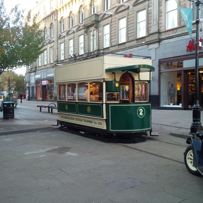 Dundee tram: Taken in November 2013, Dundee beats the capital in having a tram serving the public. Photo of Dundee tram