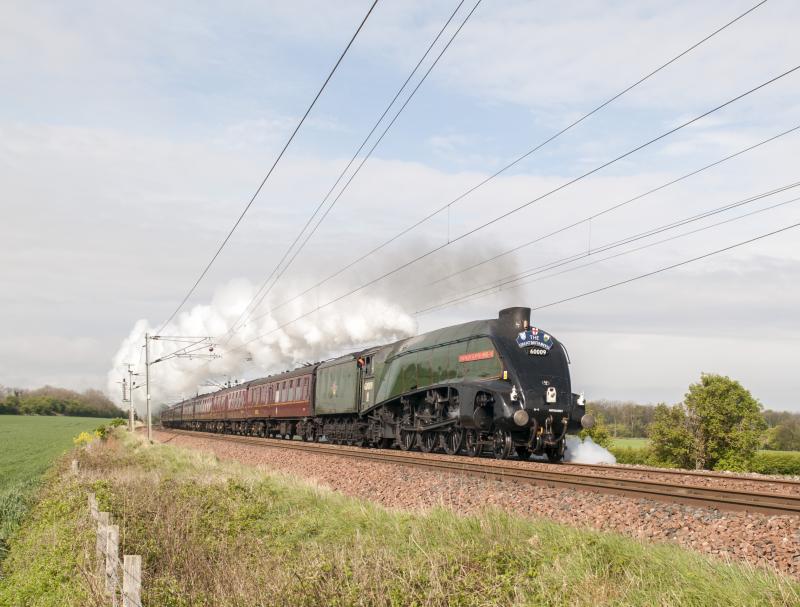60009 on GB7 4.5.14: 60009 close to Redhouse again but different persepective. Can't decide which I like best. Photo of 60009 on GB7 4.5.14