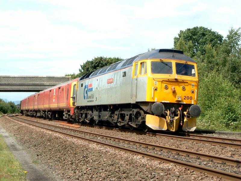 47200 and 1Z96 aberdeen - Shieldmuir at Plean: 47200 and 1Z96 aberdeen - Shieldmuir at Plean Photo of 47200 and 1Z96 aberdeen - Shieldmuir at Plean