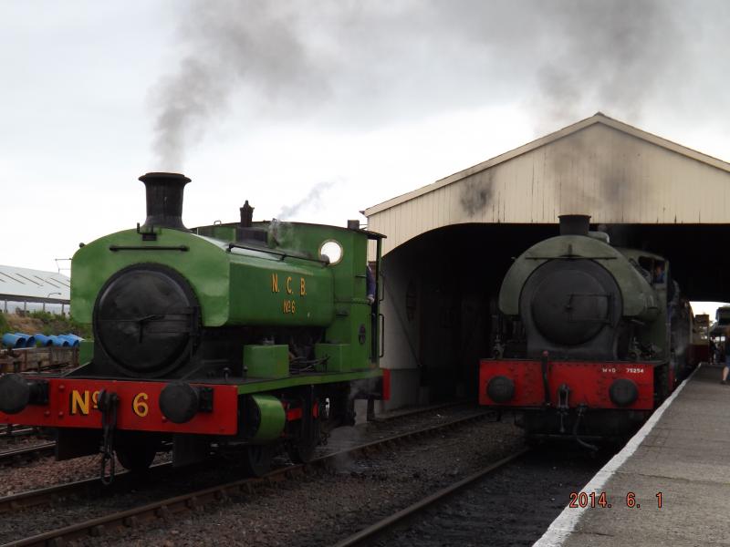 Industrial: Pit Tank and Austerity Tank on duty at Bo'ness in June 2014. Photo of Industrial