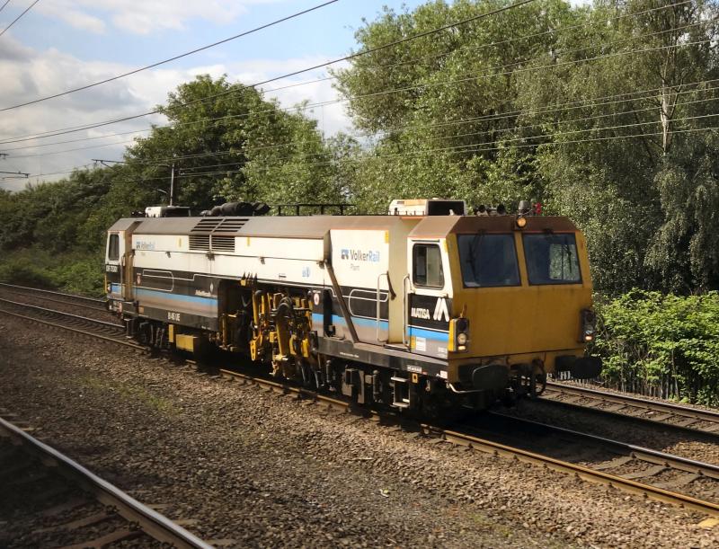 VolkerRail Tamper at Tyne Yard.: VolkerRail Tamper at Tyne Yard. A Tamper that rarely, if ever, woks in Scotland. Photo of VolkerRail Tamper at Tyne Yard.