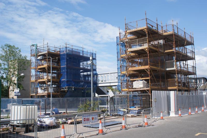 Progress on the new Dunblane Station Footbridge and Lifts 20.07.14 002: Progress on the new Dunblane Station Footbridge and Lifts 20.07.14 Photo of Progress on the new Dunblane Station Footbridge and Lifts 20.07.14 002
