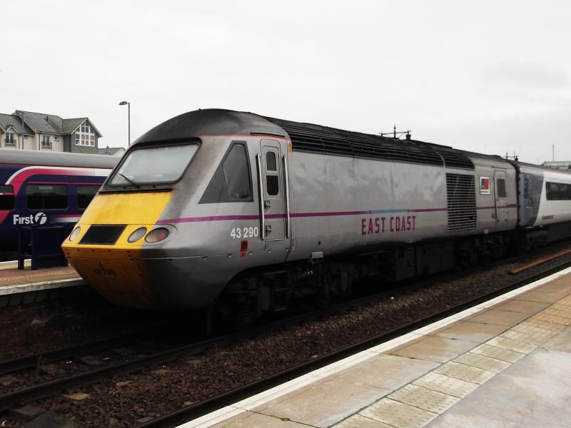 rear power car on Inverness to Kings Cross: Taken at Stirling today. Photo of rear power car on Inverness to Kings Cross