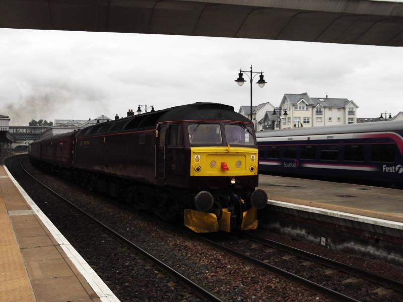 47245 on Perth to Carnforth ECS: taken at Stirling today. Photo of 47245 on Perth to Carnforth ECS