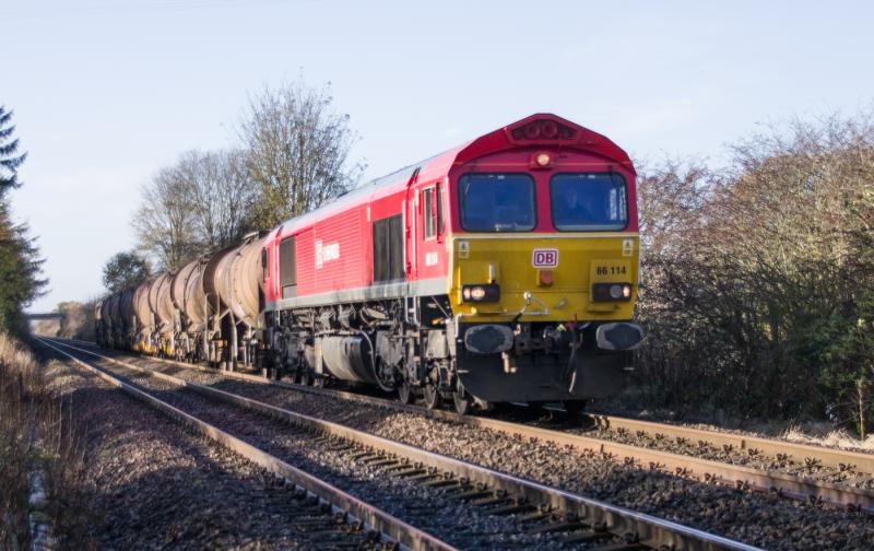66114: 66114 at Forgandenny today. 08/11/14. Photo of 66114