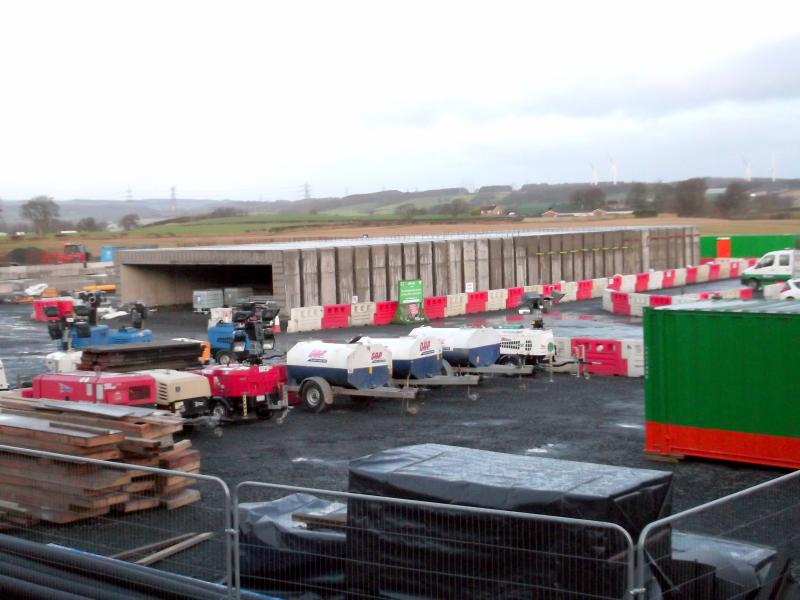 The new concrete structures in the compound: These should be going in over the Xmas and New year period. Before the aqueduct gets built on the top. Photo of The new concrete structures in the compound