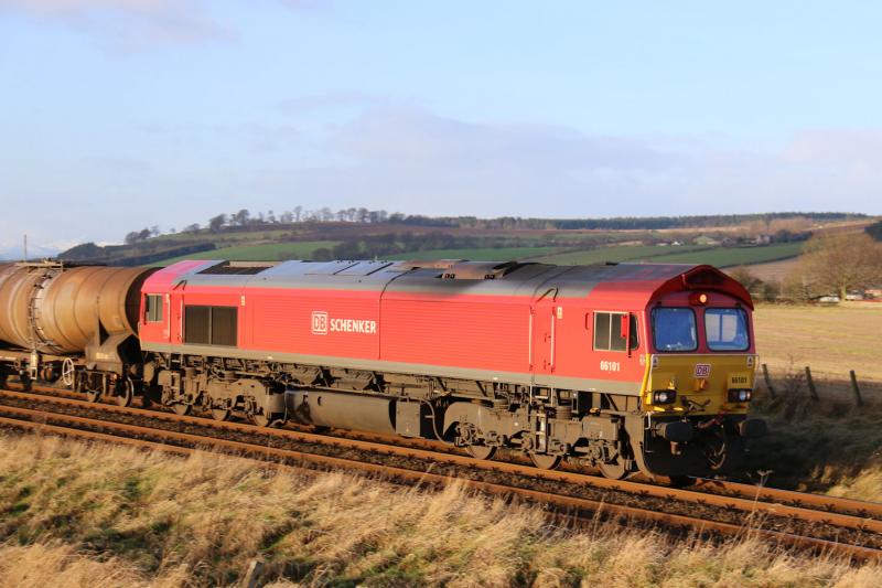 66101 - 6A32 Mossend - Aberdeen: Forteviot Photo of 66101 - 6A32 Mossend - Aberdeen