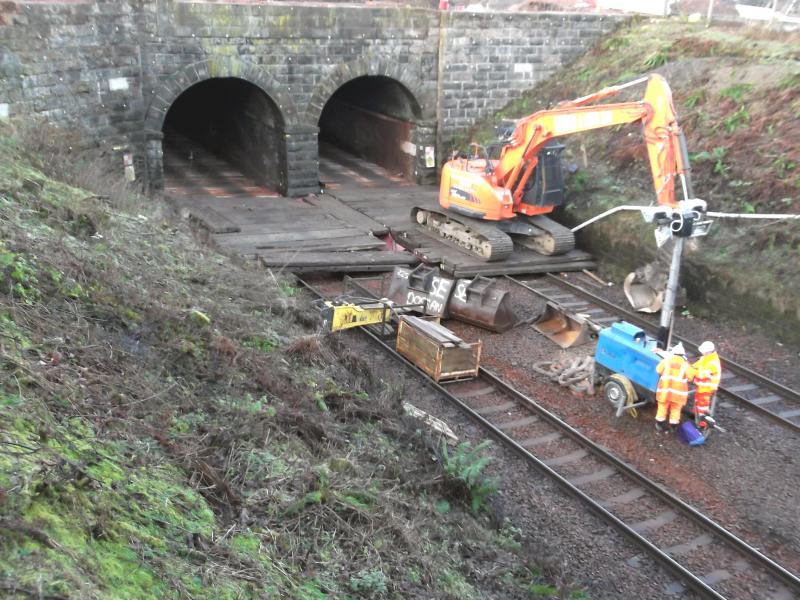 Xmas day at Carmuirs tunnel: Photo of Xmas day at Carmuirs tunnel