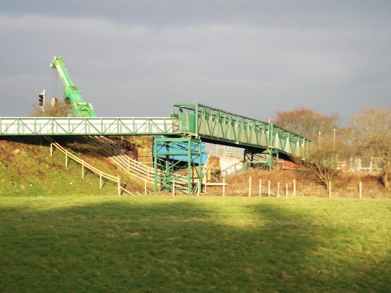 new Greenhill footbridge three: Photo of new Greenhill footbridge three