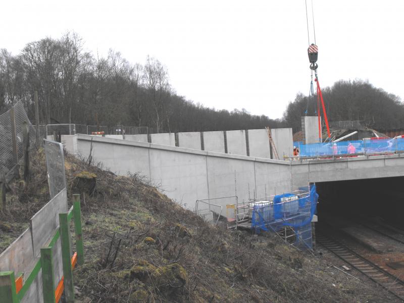 block goes into place: Photo of block goes into place