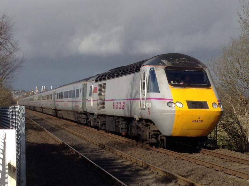 HST: 43308 Highland Chieftain through Stirling at 12.40 in the way to Kings Cross Photo of HST