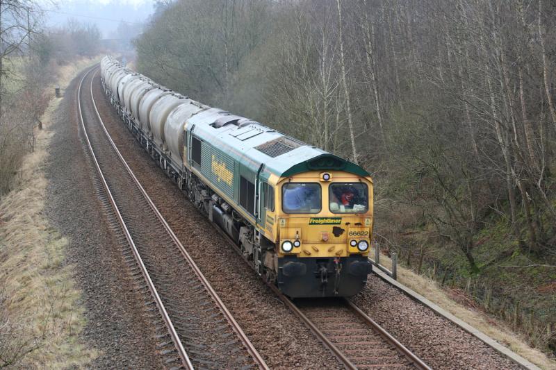 66622 on 6H51 to Inverness: Passing Luncarty Photo of 66622 on 6H51 to Inverness