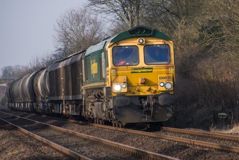 66615: 66615 at Forgandenny. 18/03/15 Photo of 66615