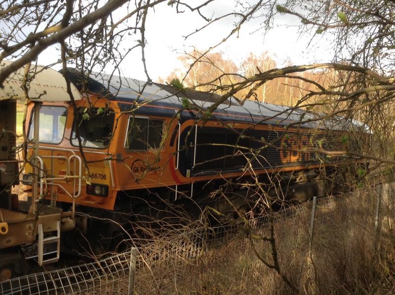 Class 66: Class 66 66706 Nene Valley at Alloa on Saturday 11/04/15 Photo of Class 66