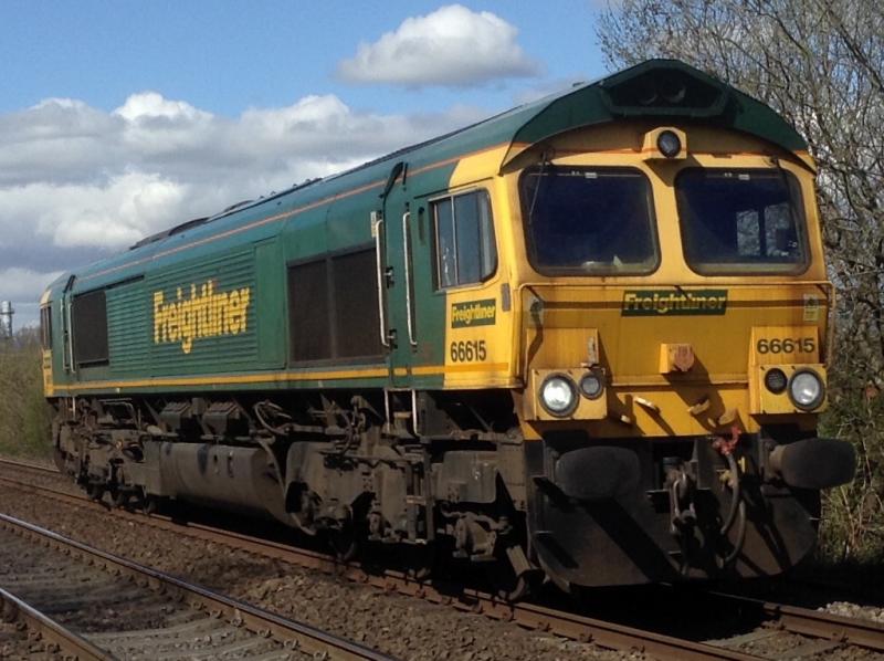 Class 66: Class 66 66615 on the Route Learner to Stirling on Friday
17/04/15 Photo of Class 66