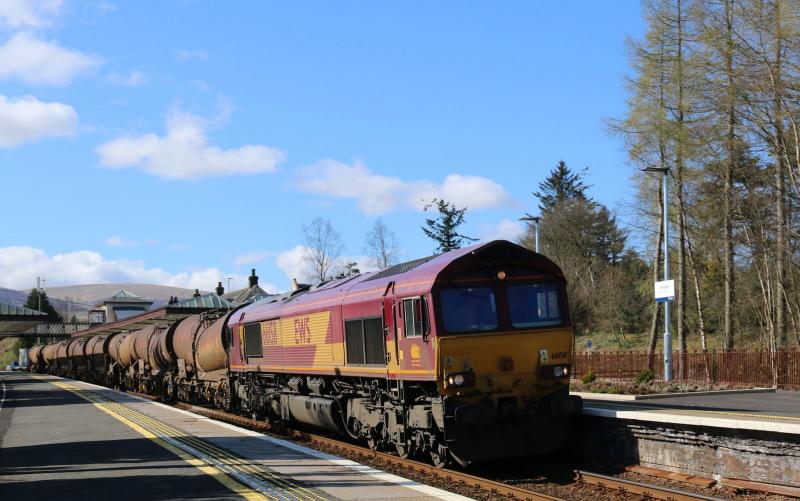 6A32 Mossend_Aberdeen Waterloo: 66158 thru Gleneagles Photo of 6A32 Mossend_Aberdeen Waterloo