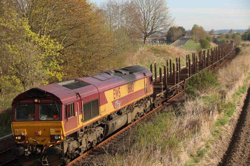 6E69_Georgemass to Hartlepool_66113: thru luncarty 23/04 Photo of 6E69_Georgemass to Hartlepool_66113
