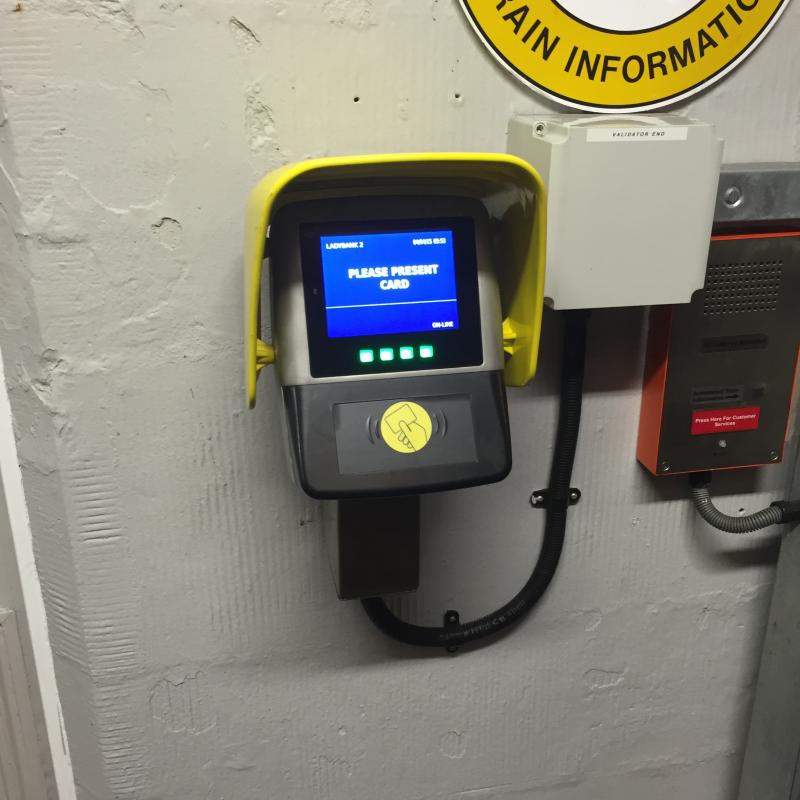 Smart cards accepted at Ladybank: Ryan also sent me this picture showing that the Smartcard readers are now operational at Ladybank. Photo of Smart cards accepted at Ladybank