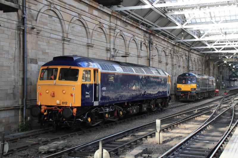 47812: 47812 & 92044 stabled in Waverley on 23/05/2015 Photo of 47812