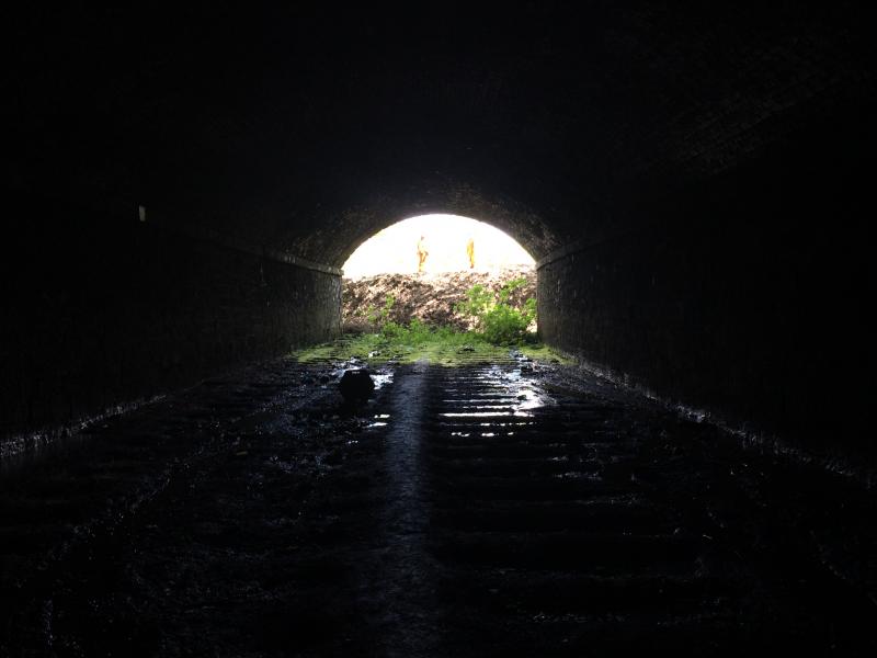 Uncovered Entrance to Alloa Central Junction tunnel.: Uncovered Entrance to Alloa Central Junction tunnel. Photo of Uncovered Entrance to Alloa Central Junction tunnel.