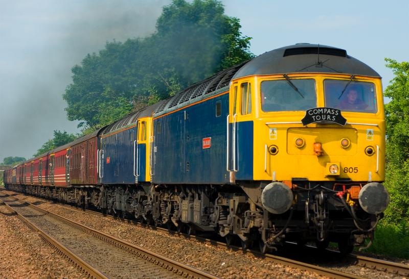 THE SOLWAY HIGHLANDER: 47805 TALISMAN, 47839 PEGASUS HEAD THE NORTHBOUND SOLWAY HIGHLANDER AT FORGANDENNY 07/06/08 Photo of THE SOLWAY HIGHLANDER