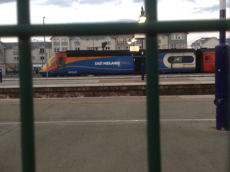 HST: 43049 Necille Hill in Stirling on 21/04/16 on hire for EC Photo of HST