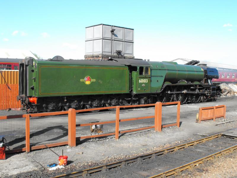 Flying Scotsman: Flying Scotsman finished off servicing at Bo'ness. Photo of Flying Scotsman