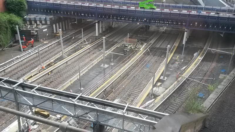 Queen Street station update: Another angle of the station throat. Photo of Queen Street station update